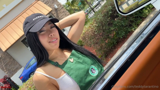 OnlyFans - Cute Starbucks Girl Gets Fucked During Her Shift In My Rolls Royce.mp4
