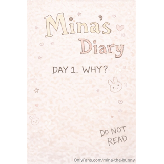 Mina’s Diary  Day 1 — WHYMy confession.An autobiographical story.Written & illustrated by me. Min.jpg
