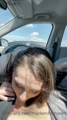 Nothing breaks in a new car like road head.mp4