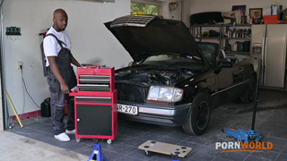 PornWorld Luna Bbunny - Horny Mechanic Takes An Interracial DP Pounding At The Garage GP3501 BTS 1080p.mp4